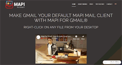 Desktop Screenshot of mapi4gmail.com